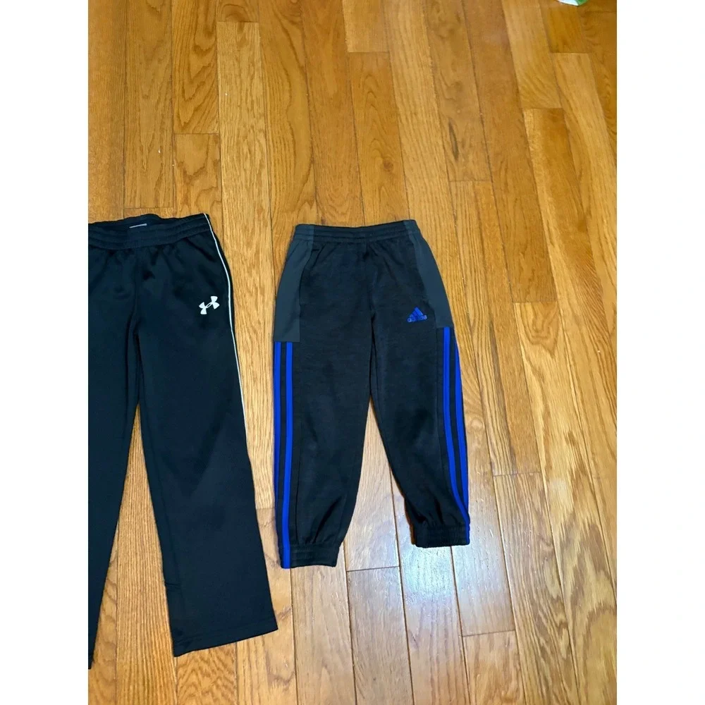 Nike Under Armour Adidas Kids Athletic Pants Bundle Size 5 6 Joggers Track 3pk